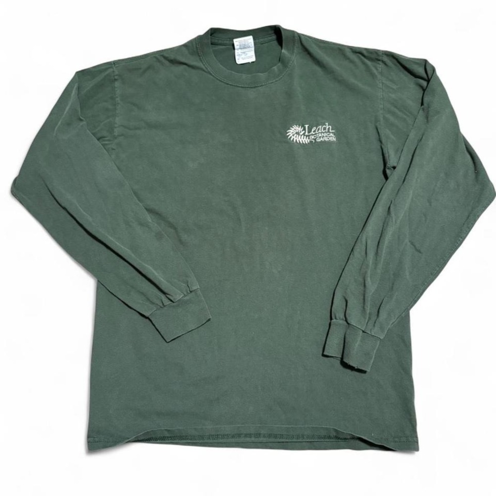 Leach Botanical Garden green long sleeve shirt